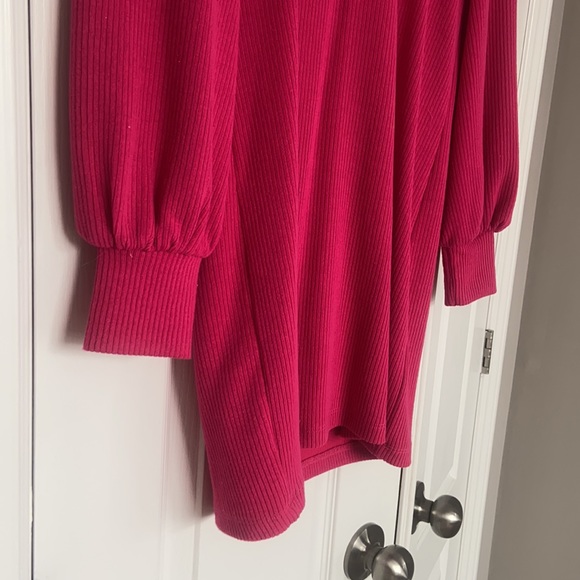 Dynamite Pink Turtle Neck Dress - Picture 5 of 8